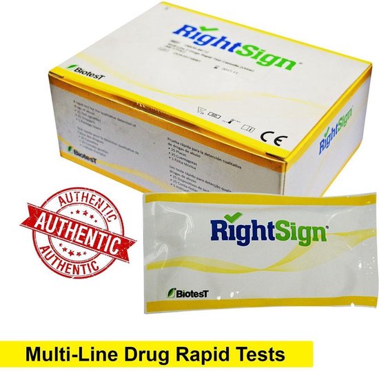 RightSign multi drugs sneltest 5